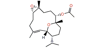 8,9-Expoy-sarcotrocheliol acetate